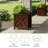  Lattice Planter Box 2-Pack, Brown-367224042