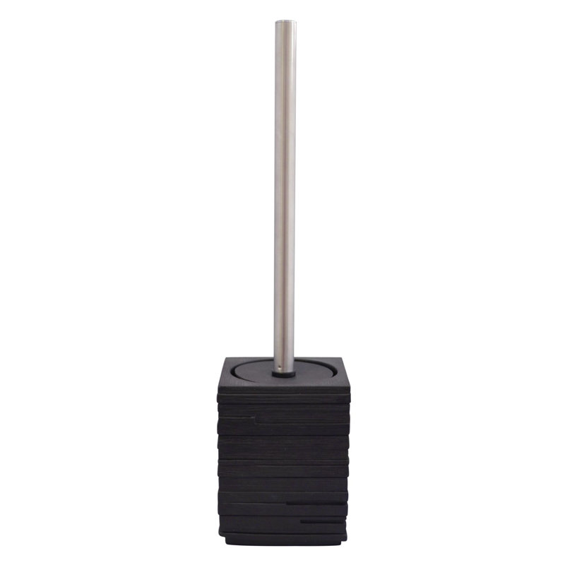 Palembang Free Standing Toilet Brush and Holder, Black