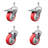 Polyurethane Swivel 10mm Stem Caster Set 2 Total Lock Brake SCC