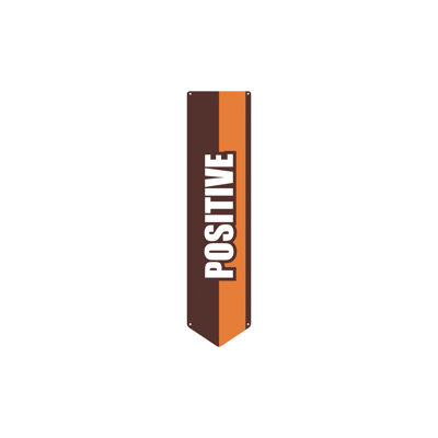 AmTab - CVBannerV-P-1248-EC - Character Values Banner - Vertical - Positive - 12"W x 48"L