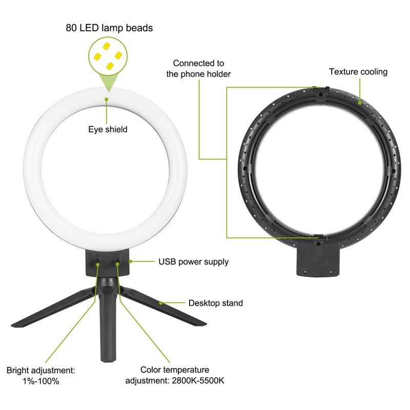 Dimmable LED Ring Light