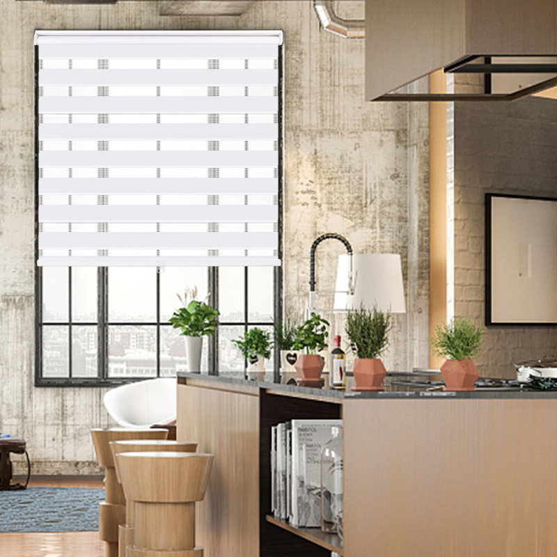 Rideau semi-transparent, Blanc, L 20 po x L 72 po