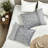 Elegant Grey Bedding Set, Polyester Comforter 8-piece Cal King For Home Decor