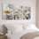 Tableau abstrait floral sur toile tendue (ensemble de 3)