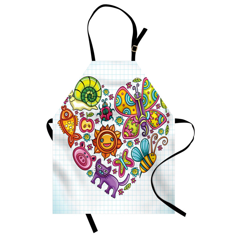 No Pattern Bib Apron