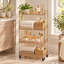 29.8 in. H x 10 in. W 0 -Cabinet Utility Cart with Wheels