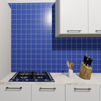 Torch Song 4'' W x 4'' L Glass Singular Tile