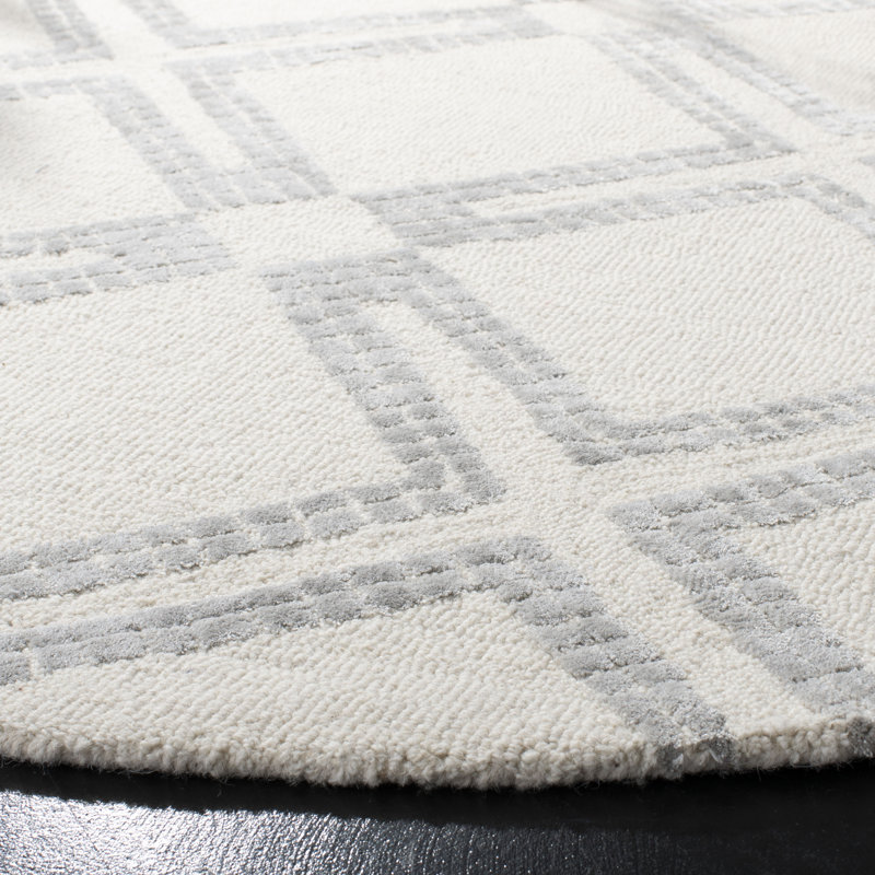 Chaudri Hand Tufted Wool Oriental Rug, Round 5'