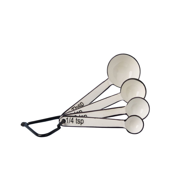 Harlow Measuring Spoons, White