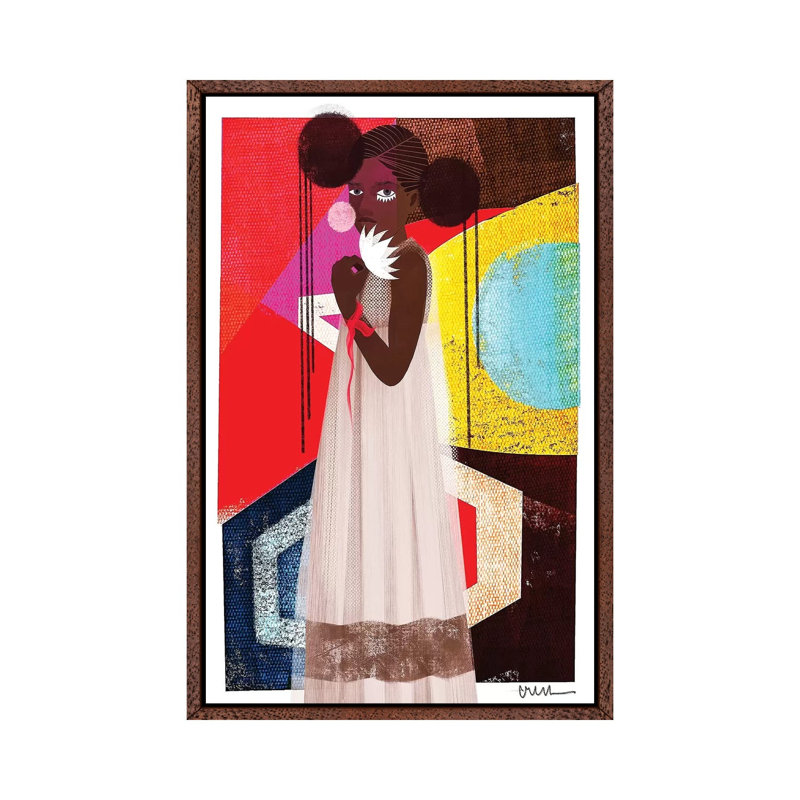 Marché by Erin K. Robinson - Painting on Canvas, 66.04cm H x 45.72cm W x 3.81cm D, Classic Brown Wood Framed