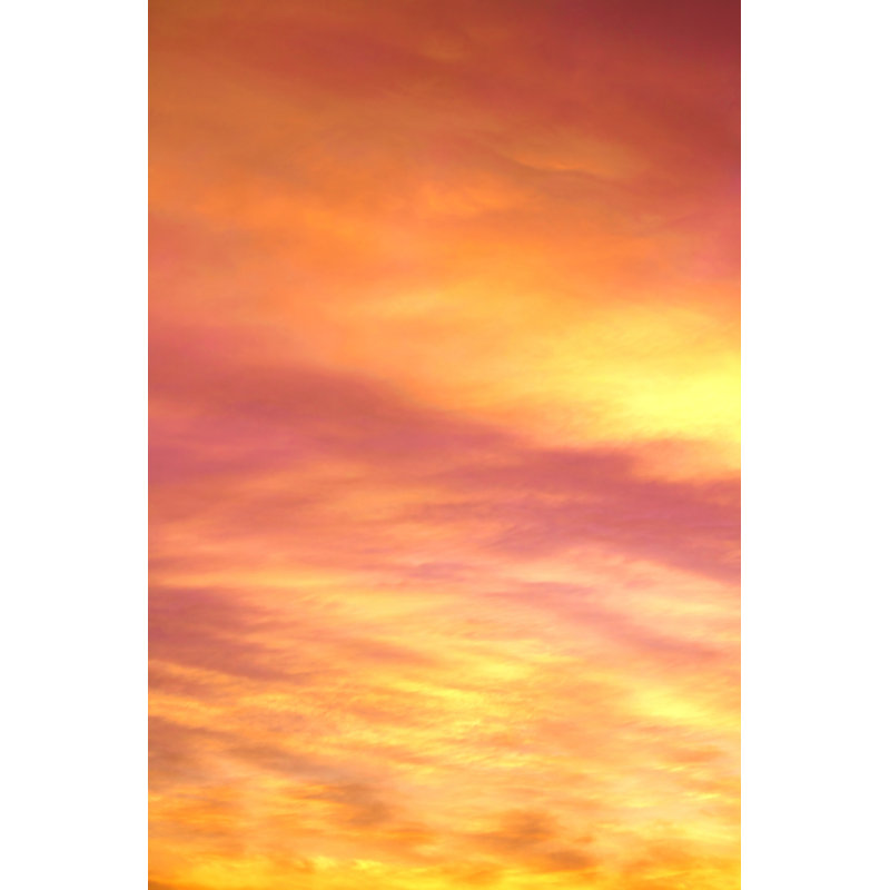 Orange Clouds At Sunset by Viorika - Wrapped Canvas Print, 91cm H x 61cm W