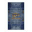 Tapis bleu soyeux et moelleux-1262570635