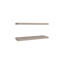 Tablettes flottantes H 1,50 po, 2 tablettes, taupe