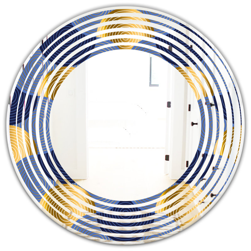 Miroir mural Waves, H 23,6 po x l 23,6 po