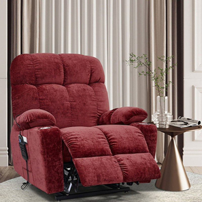 Dual OKIN Motor Power Lift Recliner Chair for Elderly Infinite Position Lay Flat 180° Recliner with Heat Massage