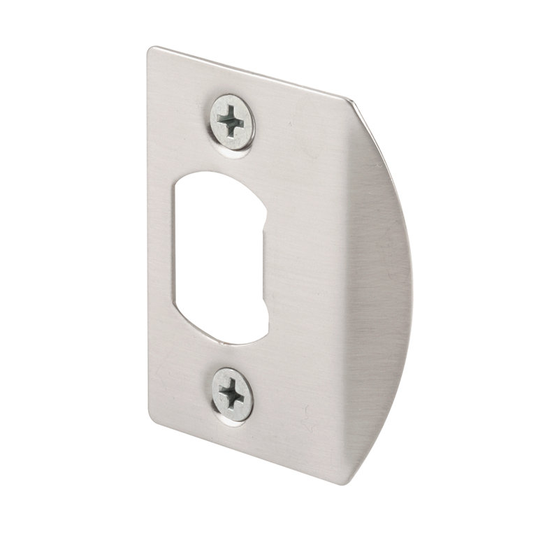 Latch Strike Plate, Brass Finish (Single Pack), 5.35" H x 3.75" W x 0.6" D, Brass