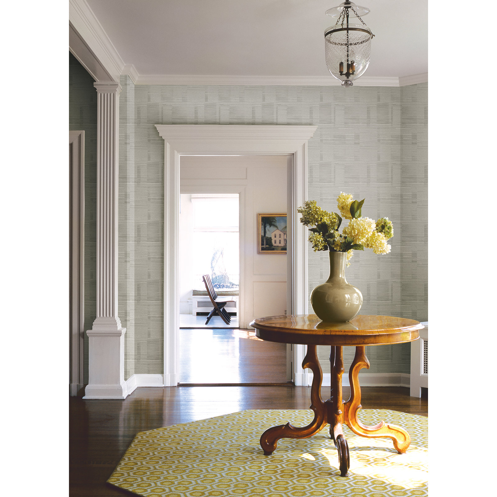 Eryn Striped Wallpaper, Gray