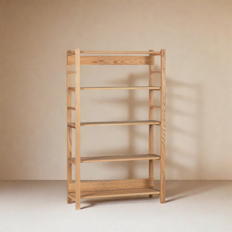 Bibliothèque rétro et simple, (4 tablettes) H 65,7 po x l 39,3 po x P 14,5 po