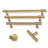 Texture 3" Center to Center Solid Brass Cabinet Handle-995710947
