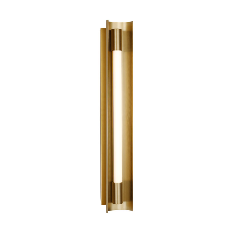 Dimmable LED Bath Bar, Burnished Brass
