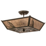 Mountain Pine 3 - Light Semi Flush Mount