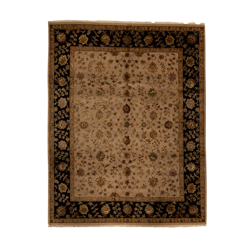Handmade Silk and Wool Oriental Area Rug