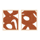 Copper Harmony Set Of 2 Print by Andrea Stokes