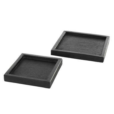 Ensemble de plateaux noirs Violanda