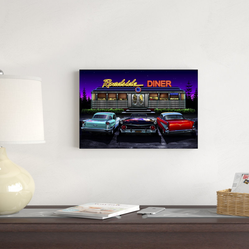 Diners And Cars VI, H 12 po x l 18 po x P 1,25 po