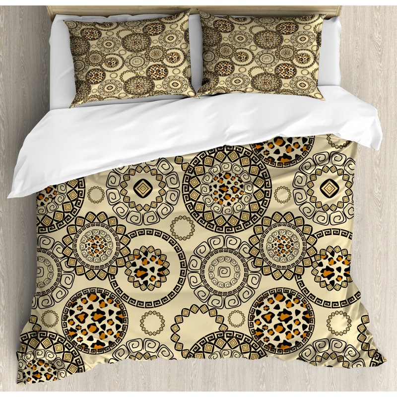 Eclectic Polyester Duvet Cover, King Duvet Cover + 2 King Shams
