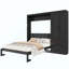 Lit escamotable avec armoire de rangement et tiroirs, tête de lit tapissier Murphy-1596992414