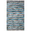 Tapis gris anthracite / bleu en soie / laine touffeté à la main Fellsmere-1417241254