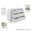 Commode 38 "en blanc Granville (3 tiroirs)-2057691208
