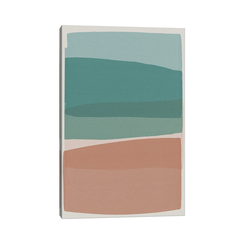 Modern Turquoise And Pink by Orara Studio - Wrapped Canvas Print, 40" H x 26" W, Wrapped Canvas