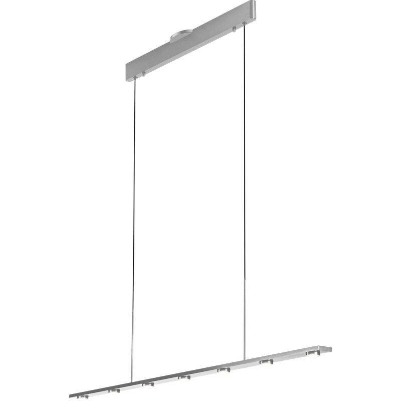 Luminaire suspendu 1 lumière DEL Hanfield, Aluminium brossé