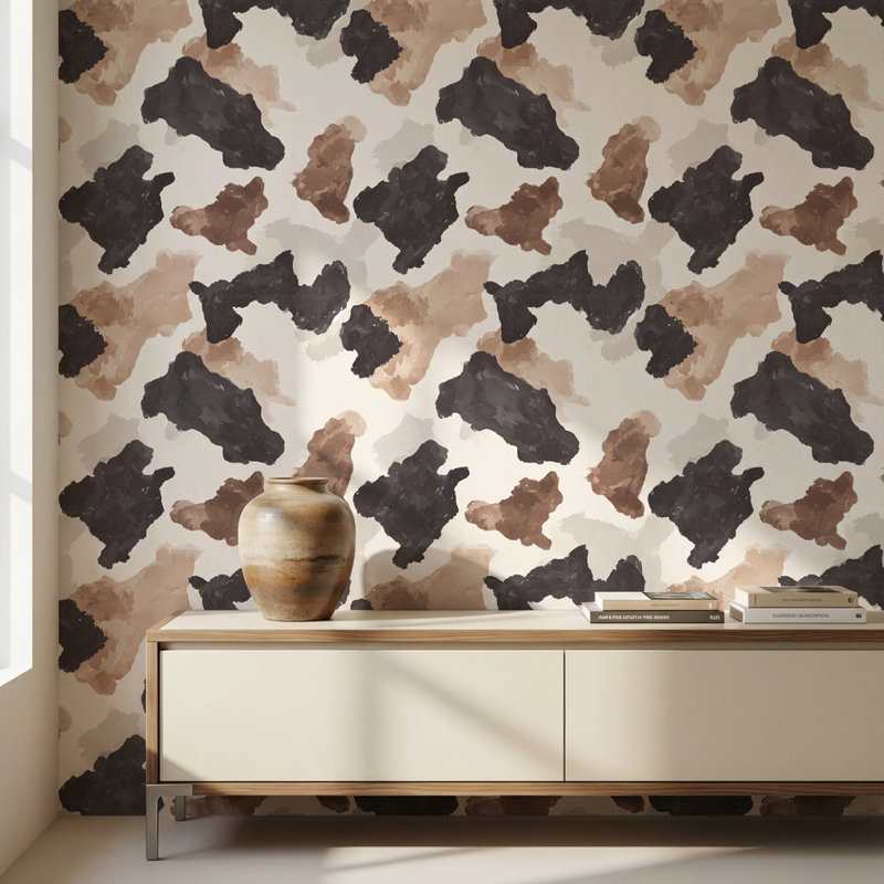 Papier peint camouflage abstrait moderne