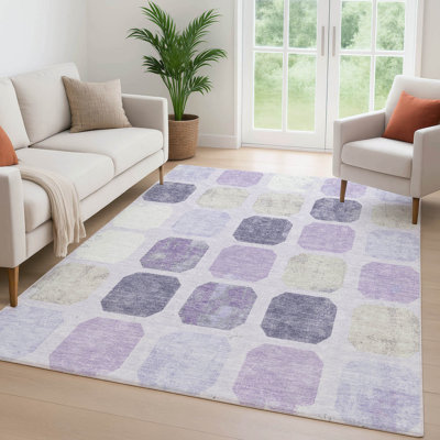 Premium Machine Washable Mayfield geometric Rug