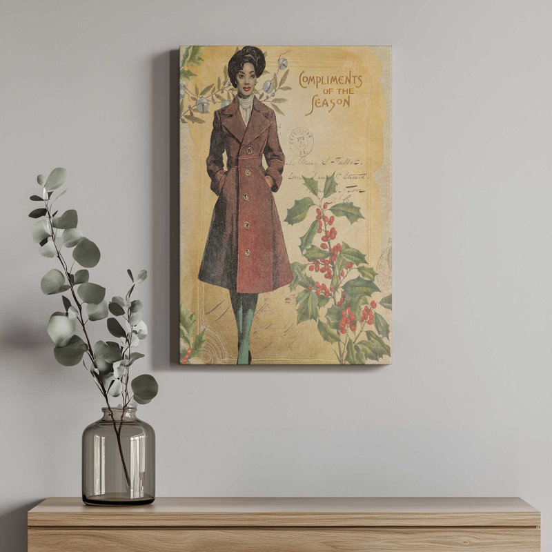 «Holiday Memories IV» par June Erica Vess, reproduction d'art sur toile, H 18 po x l 12 po