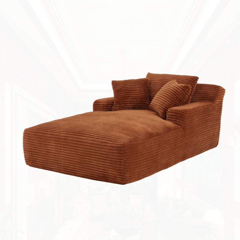 Chaise longue surdimensionnée pour l'intérieur,, Orange