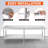 30x96in Stainless Steel Prep Table with Backsplash & Adjustable Undershelf, NSF-Certified Work Table for Kitchen, Restaurant, Garage, Includes Hooks-112233830