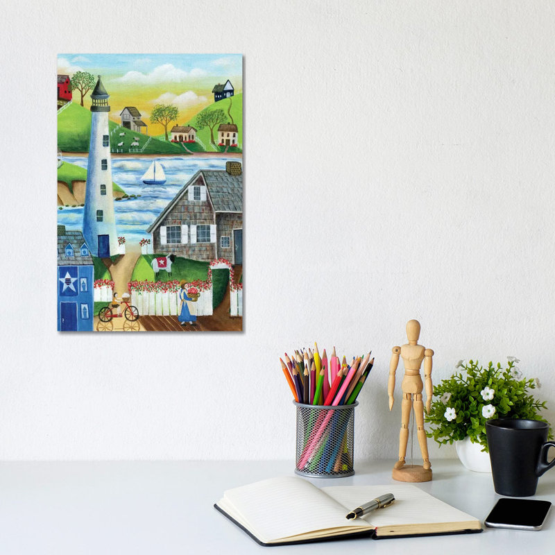 By the Sea 1 Piece Wrapped Canvas Wall Art