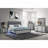 ADELAIDE GREY BLACK QUEEN BED W/LED-114236314
