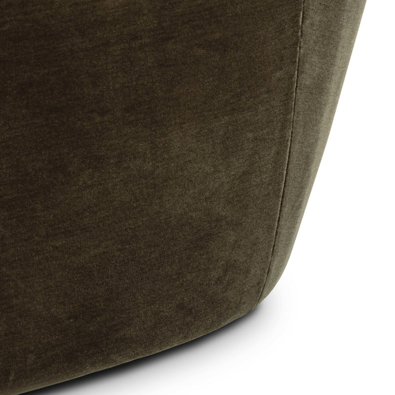Amelie Chair-Beige Shearling, Monte Olive Performance Velvet