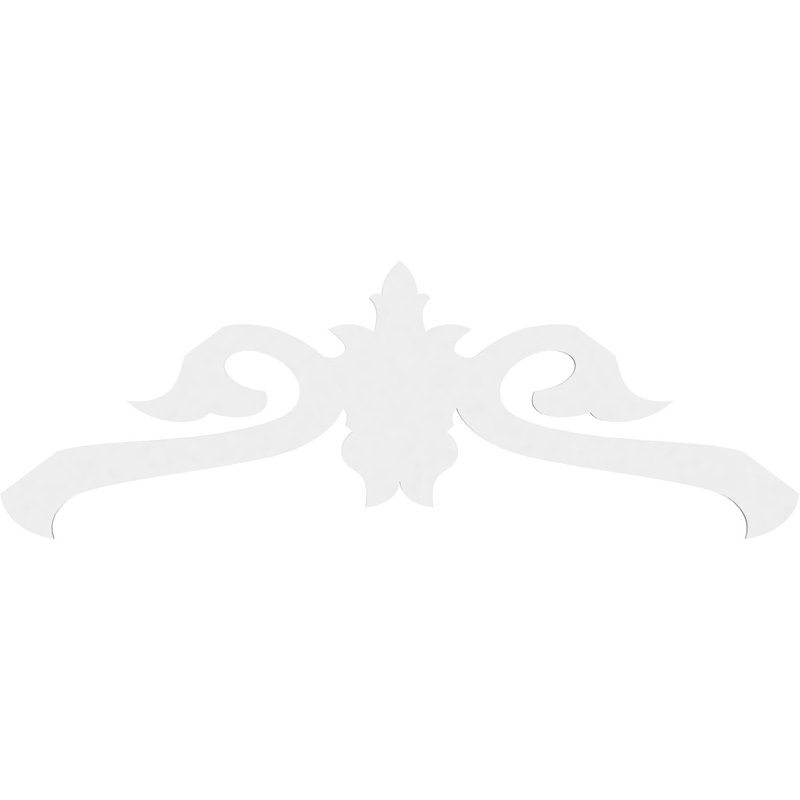 Florence Architectural Grade PVC Gable, 27" H x 72" W x 1" D, 9/12