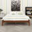 Solid Dry Bamboo Wood Platform Bed-1791587022