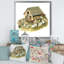 Vieille ferme avec moutons - Peinture sur toile-67463462-67463463