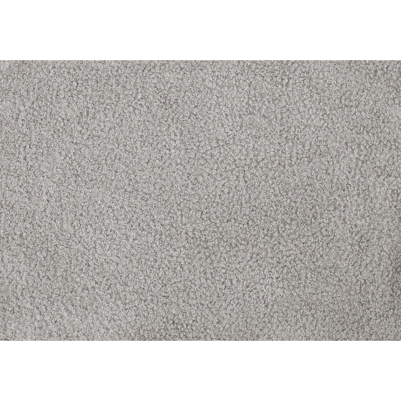 Grey Boucle Upholstered Twin Bed Frame, Transitional Style, Juvenile Bedroom, Solid Engineered Wood, Button - Headboard Wood Construction, Headboard, Easy To Assemble, Comfortable And Convenient