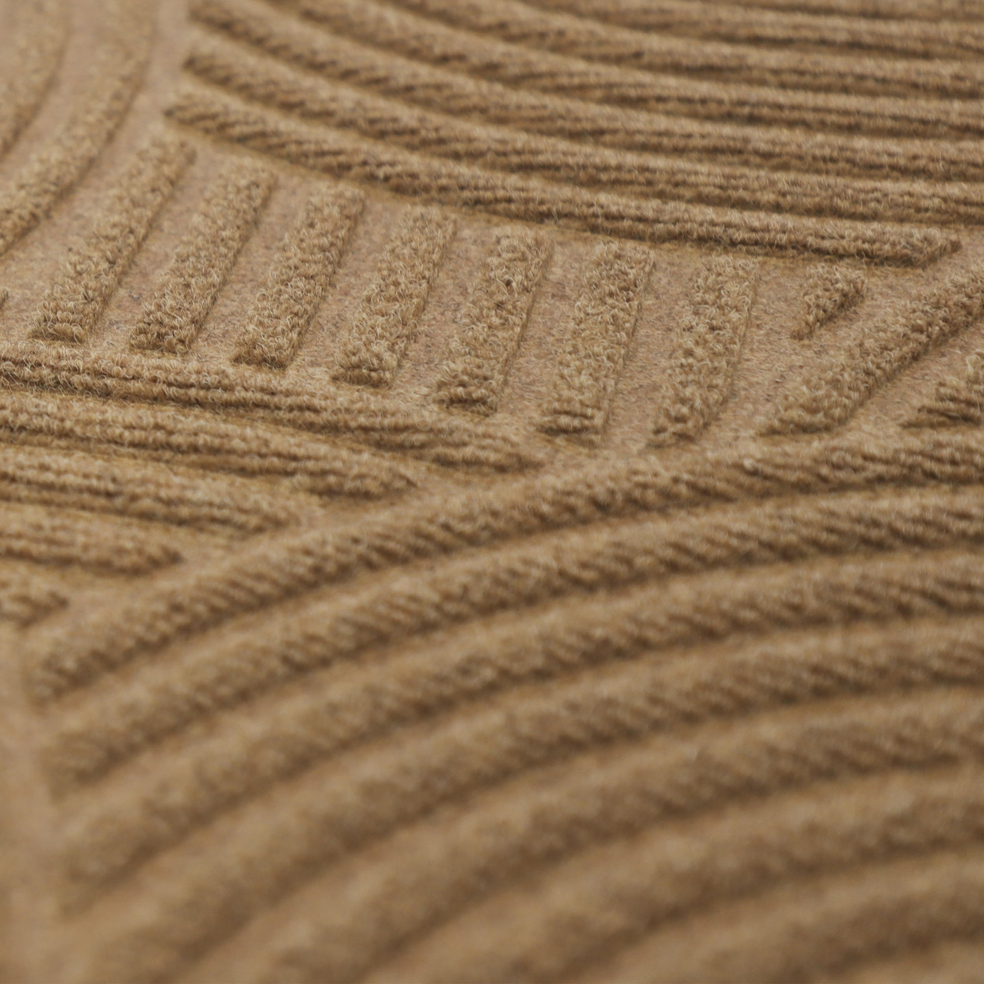 WaterHog Luxe Put Your Records On Non-Slip Indoor Outdoor Door Mat, 21.5" W x 70" L, Wheat