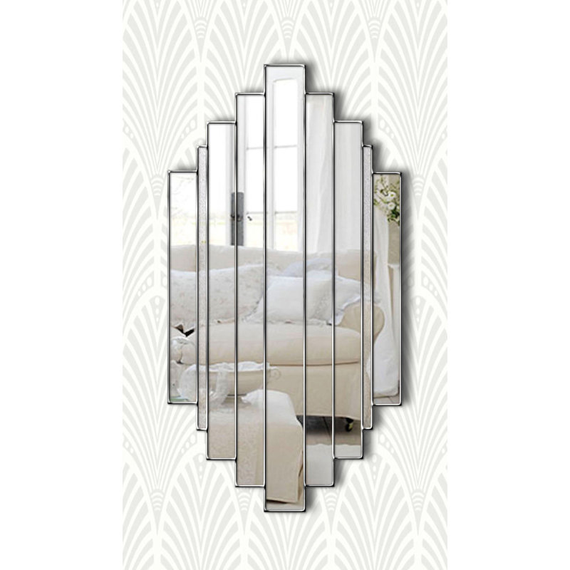 Laisha Flat Wall Mirror, Silver