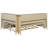 Full Size Wood Daybed With Storage Shelves And Trundle, Antique White Milk